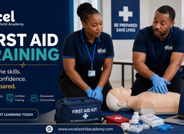 First aid training at Excel World Academy